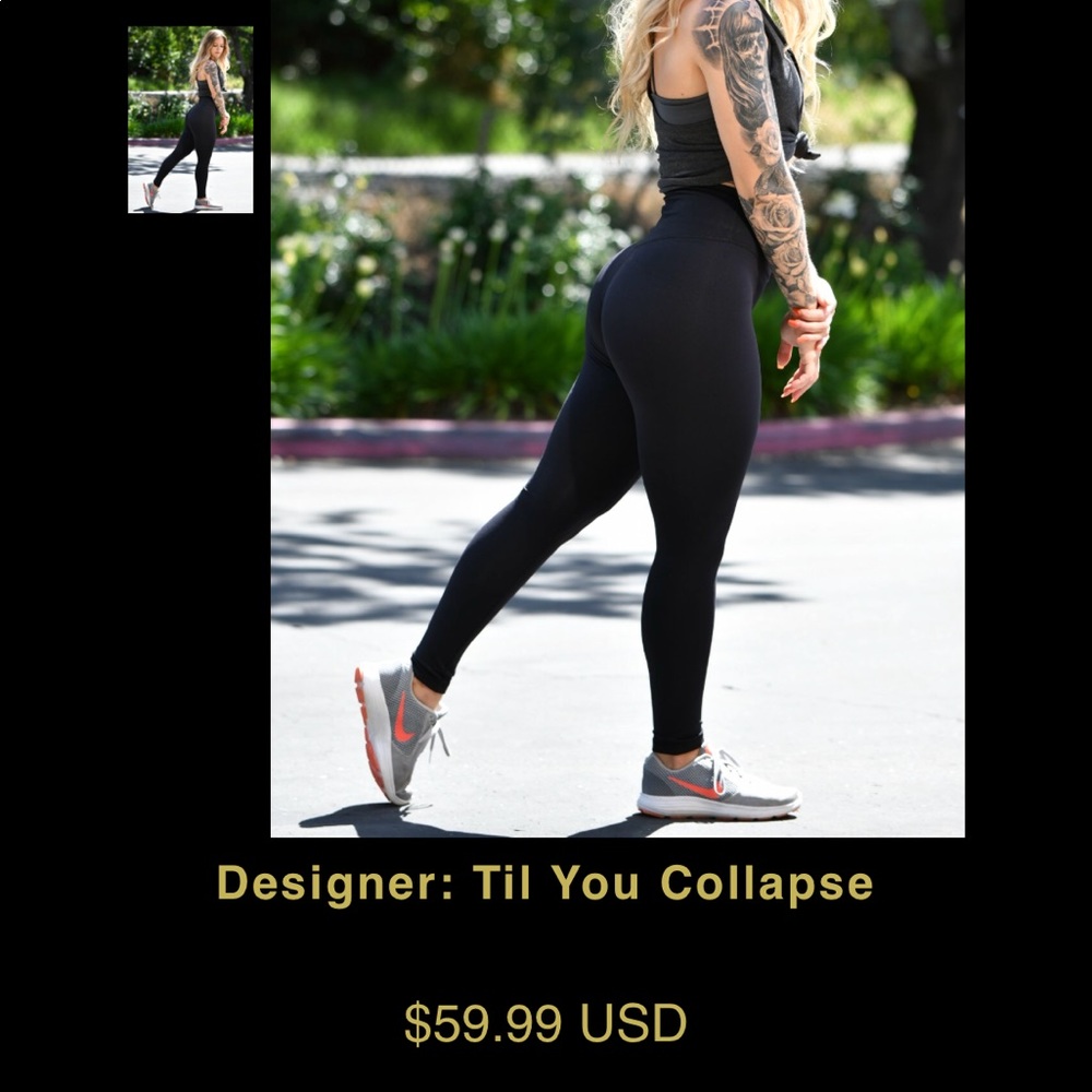 til you collapse Classic Black Legging